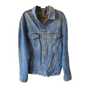 Levis Y2K Type 3 Trucker Distressed Jacket Size L